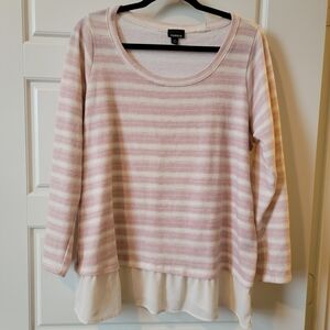 Torrid Pink Striped Women's Top